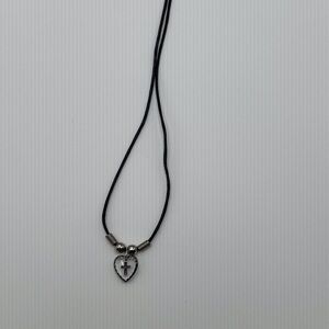 Necklace Heart with Cross